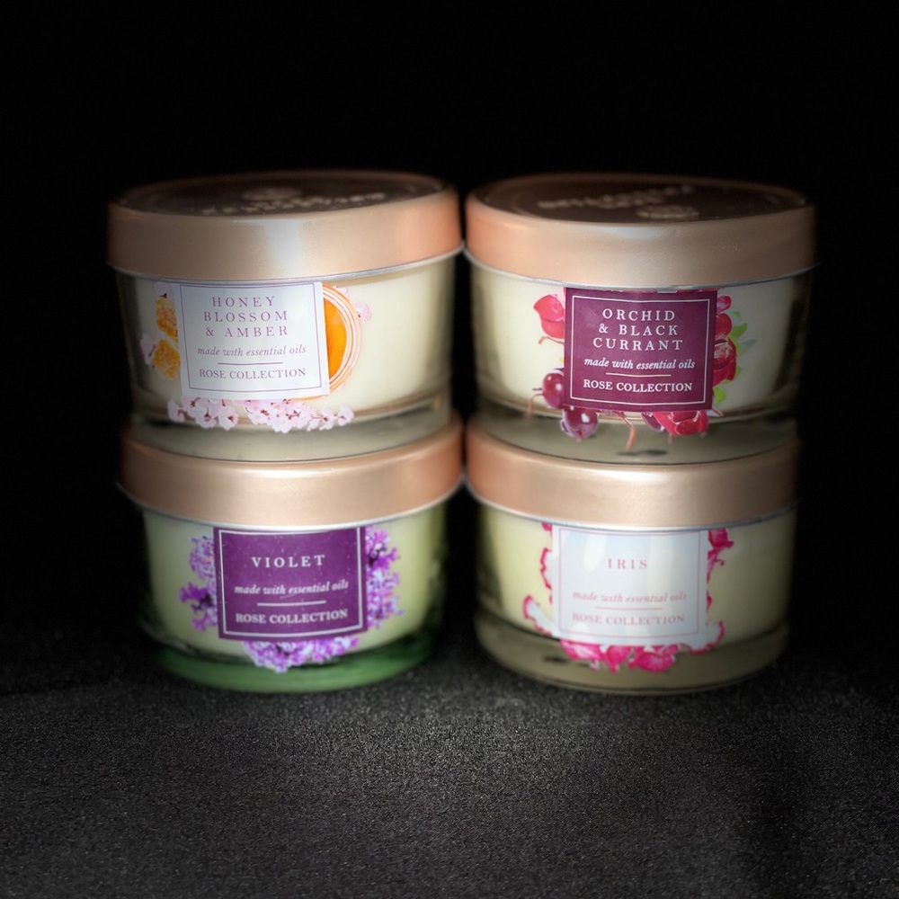 Rose Collection Essential Oils Candle Set